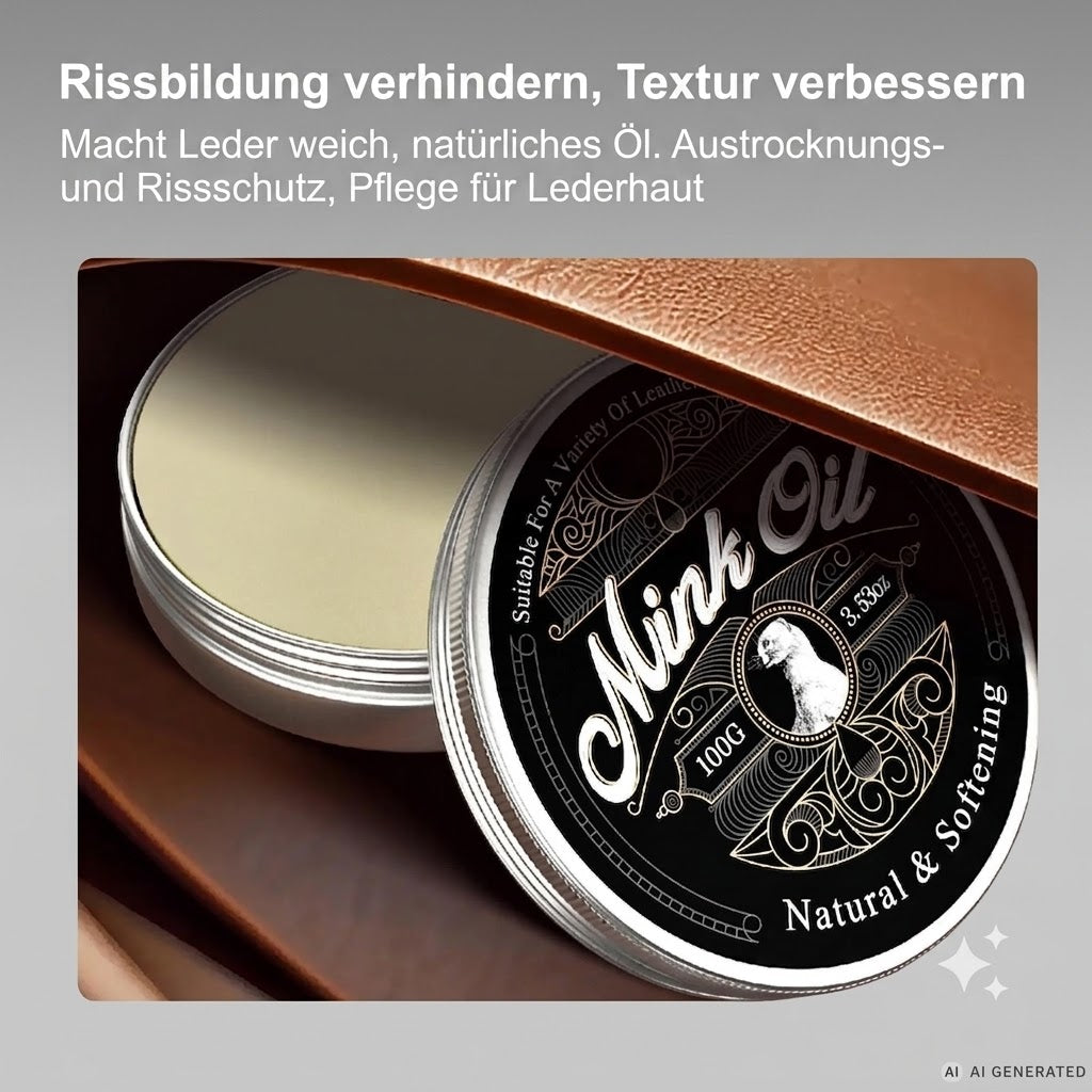 Mink Oil Lederbalsam – Intensive Imprägnierung & Schutz für Glattleder